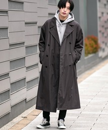 コットンツイル オーバーサイズ スプリング トレンチコート