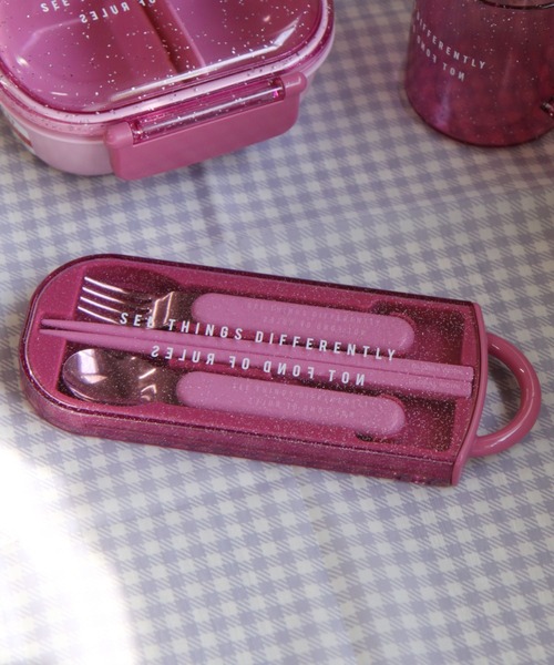 GLOBAL WORK(グローバルワーク)の「抗菌カトラリー3テンセット/264180(カトラリー・レディース・ピンク系その他/スカイブルー・FREE)」の1枚目の写真
