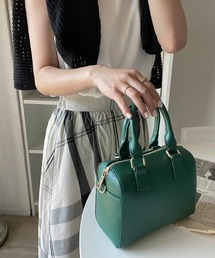 【累計販売数2万個突破!】フェイクレザー ミニボストンショルダーバッグ