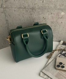 【累計販売数2万個突破!】フェイクレザー ミニボストンショルダーバッグ