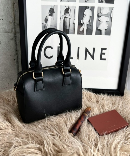 moment+(モーメントプラス)の「【累計販売数2万個突破!】フェイクレザー ミニボストンショルダーバッグ(ボストンバッグ・レディース・ブラック/ベージュ/グリーン/アイボリー/キャメル/ブラウン/ダークグリーン/ボルドー/ブラウン系その他/ベージュ系その他/レッド系その他・FREE)」の15枚目の写真