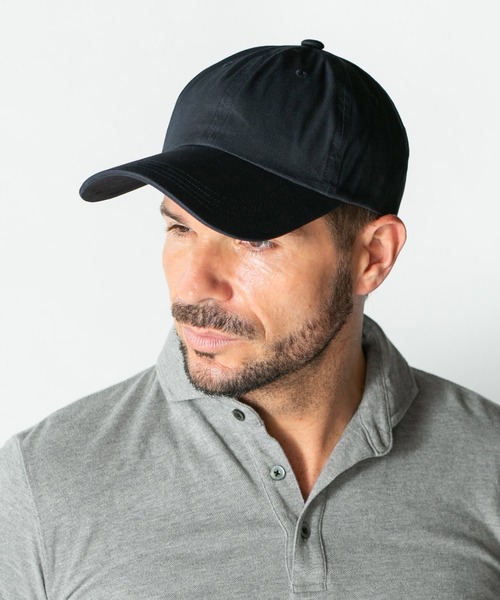 14+（イチヨンプラス）の「ツバ長 無地キャップ UV（キャップ・レディース・ピンク/ブルー/ブラック/ベージュ/キャメル/ネイビー・M/LL）」の3枚目の写真