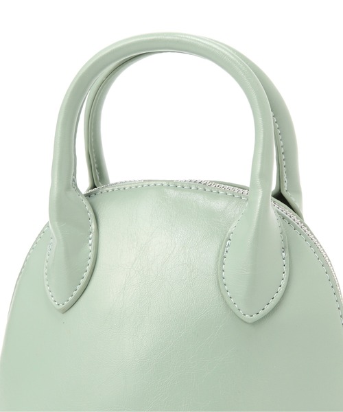 NATURAL BEAUTY BASIC（ナチュラルビューティーベーシック）の「タイニーハンドバッグ（ハンドバッグ・レディース・ホワイト/シルバー/ライトグリーン・ﾌﾘ-）」の9枚目の写真