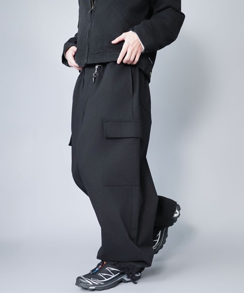 ブラックカーゴパンツ ストリートの定番！カラースノーカーゴパンツ/カラーパンツ（カーゴ