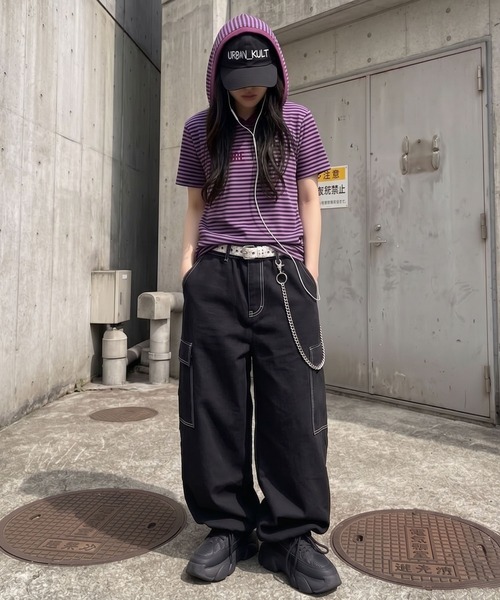カラースノーカーゴパンツ/ボリュームワイドシルエット/ユニセックス