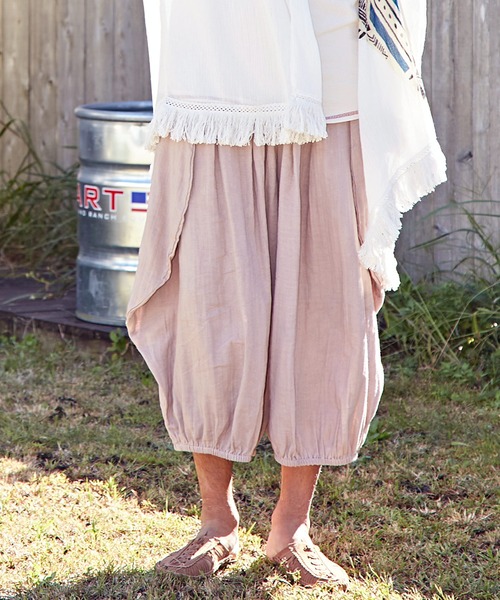 チャイハネ（チャイハネ）の「【チャイハネ】ダブルガーゼMEN'S変形パンツ（その他パンツ・メンズ・ブラック/パープル/ブラウン/グリーン/ベージュ/ネイビー/キャメル/グレー・FREE）」の5枚目の写真