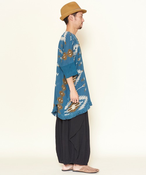 チャイハネ（チャイハネ）の「【チャイハネ】ダブルガーゼMEN'S変形パンツ（その他パンツ・メンズ・ブラック/パープル/ブラウン/グリーン/ベージュ/ネイビー/キャメル/グレー・FREE）」の12枚目の写真