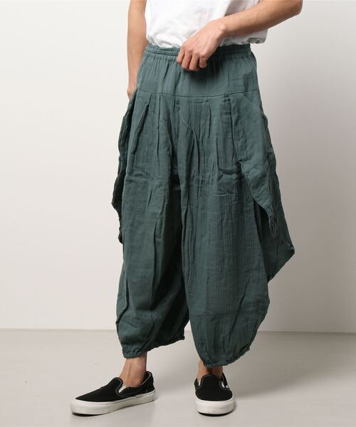 チャイハネ（チャイハネ）の「【チャイハネ】ダブルガーゼMEN'S変形パンツ（その他パンツ・メンズ・ブラック/パープル/ブラウン/グリーン/ベージュ/ネイビー/キャメル/グレー・FREE）」の15枚目の写真