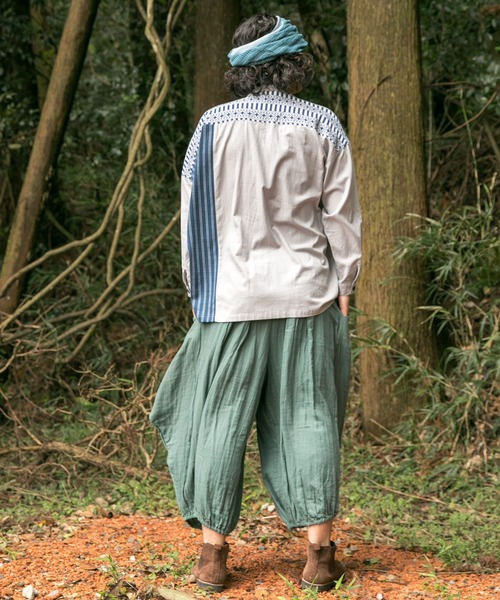 チャイハネ（チャイハネ）の「【チャイハネ】ダブルガーゼMEN'S変形パンツ（その他パンツ・メンズ・ブラック/パープル/ブラウン/グリーン/ベージュ/ネイビー/キャメル/グレー・FREE）」の18枚目の写真