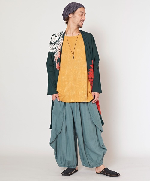 チャイハネ（チャイハネ）の「【チャイハネ】ダブルガーゼMEN'S変形パンツ（その他パンツ・メンズ・ブラック/パープル/ブラウン/グリーン/ベージュ/ネイビー/キャメル/グレー・FREE）」の20枚目の写真