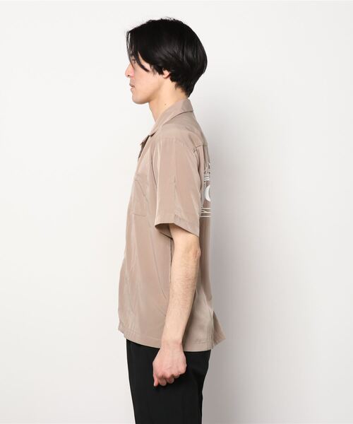 qwerty（クワーティ）の「qwerty (クワーティ)OPEN COLLAR SHIRTS オープンカラーシャツ（シャツ/ブラウス・メンズ・ブラック/ベージュ・FREE）」の4枚目の写真