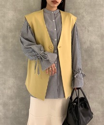 美品　AS KNOW AS PINKY ダブルジャケットコート　ブラック 美品 AS おも KNOW AS PINKY ダブルジャケットコート ブラック