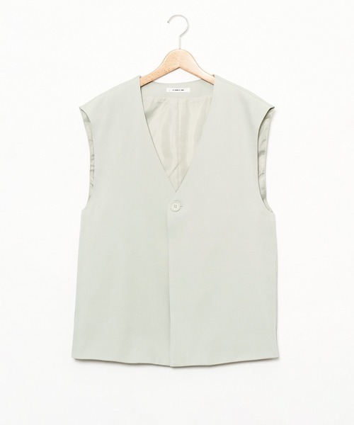 AS KNOW AS PINKY（アズノゥアズピンキー）の「スララっときれいなジレ　セットアップ可能（その他アウター・レディース・ブラック/イエロー/ライトグリーン/ブラック系その他/ピンクベージュ/ピンク系その他・FREE）」の10枚目の写真