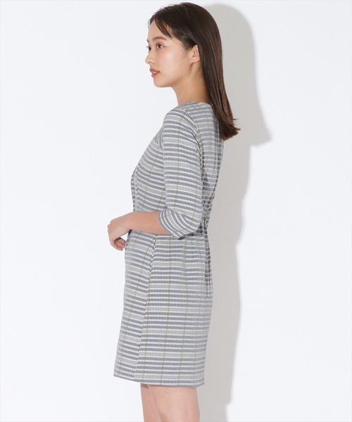 REDYAZEL（レディアゼル）の「チェック柄フロントスカラップミニワンピース（ワンピース・レディース・ベージュ/グレー/グリーン・SMALL/MEDIUM）」の9枚目の写真