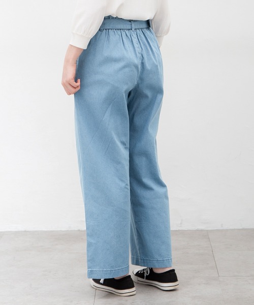 Honeys(ハニーズ)の「デニムストレートパンツ(デニムパンツ・レディース・ブルー/ライトインディゴブルー/インディゴブルー/アイボリー・M/LL/S/L)」の22枚目の写真