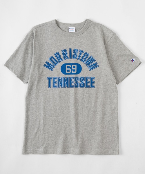 Champion(チャンピオン)の「【Champion/チャンピオン】カレッジロゴ 半袖プリントTシャツ/ 半袖カットソー(Tシャツ/カットソー・メンズ・グレー/ベージュ/ネイビー/ホワイト・XL/M/L)」の5枚目の写真