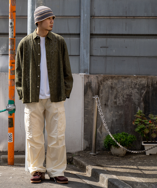 JOINT WORKS(ジョイントワークス)の「JW-EMBROIDERY レギュラーシャツ(シャツ/ブラウス・メンズ・ホワイト/ネイビー/カーキ・MEDIUM/LARGE)」の14枚目の写真