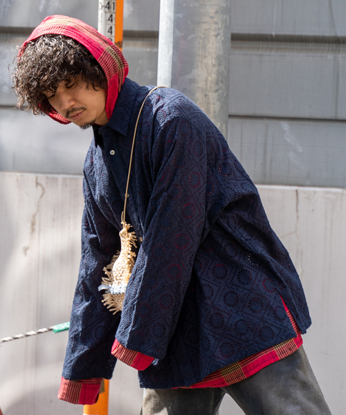JOINT WORKS(ジョイントワークス)の「JW-EMBROIDERY レギュラーシャツ(シャツ/ブラウス・メンズ・ホワイト/ネイビー/カーキ・MEDIUM/LARGE)」の15枚目の写真