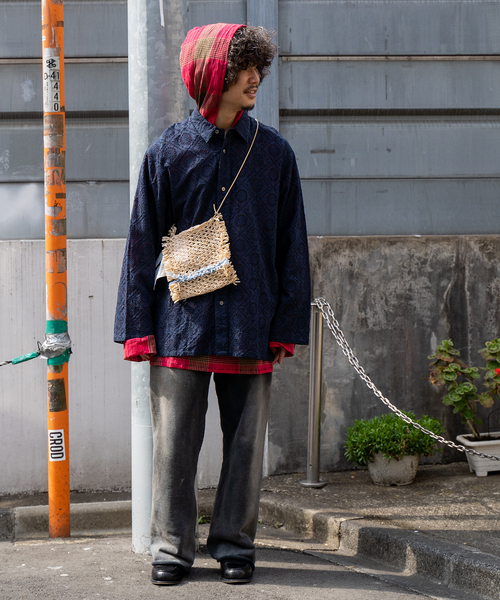 JOINT WORKS(ジョイントワークス)の「JW-EMBROIDERY レギュラーシャツ(シャツ/ブラウス・メンズ・ホワイト/ネイビー/カーキ・MEDIUM/LARGE)」の18枚目の写真