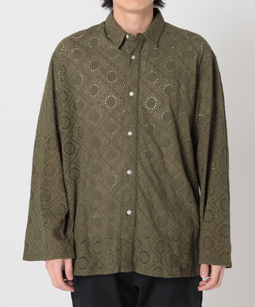 JOINT WORKS(ジョイントワークス)の「JW-EMBROIDERY レギュラーシャツ(シャツ/ブラウス・メンズ・ホワイト/ネイビー/カーキ・MEDIUM/LARGE)」の19枚目の写真