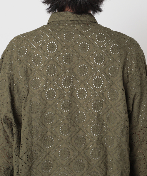 JOINT WORKS(ジョイントワークス)の「JW-EMBROIDERY レギュラーシャツ(シャツ/ブラウス・メンズ・ホワイト/ネイビー/カーキ・MEDIUM/LARGE)」の22枚目の写真