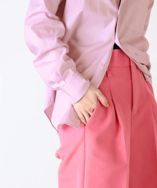 VERMEIL par iena(ヴェルメイユパーイエナ)の「コットンWクロスギャバ キュロット(その他パンツ・レディース・ベージュ/ピンク・38/36)」の16枚目の写真