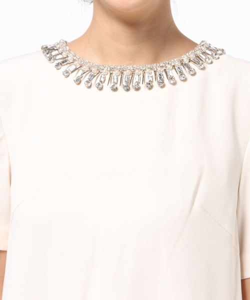 GRACE CONTINENTAL(グレースコンチネンタル)の「ビジュープリーツワンピース(ドレス・レディース・キナリ/イエロー/ピンク・36/38)」の13枚目の写真