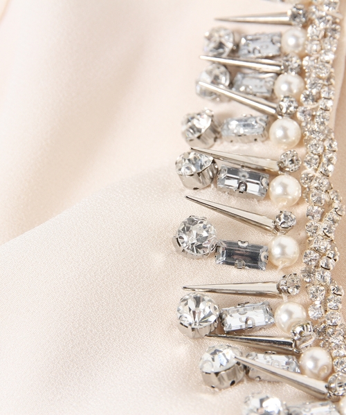 GRACE CONTINENTAL(グレースコンチネンタル)の「ビジュープリーツワンピース(ドレス・レディース・キナリ/イエロー/ピンク・36/38)」の7枚目の写真