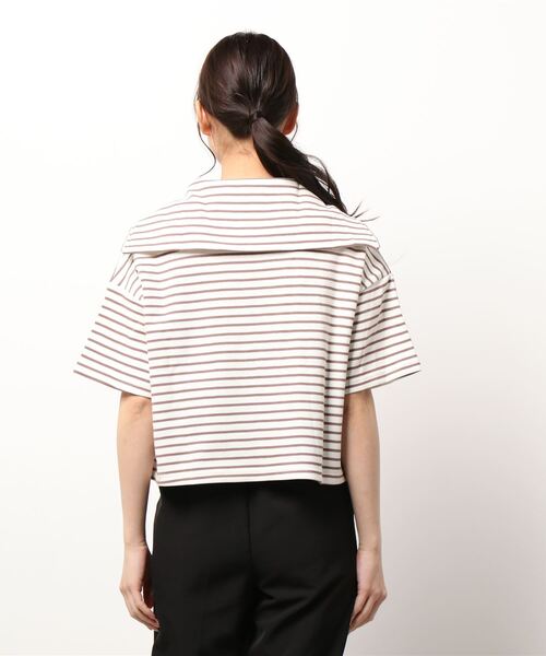 KOBE LETTUCE(コウベレタス)の「ワッフルボーダーセーラートップス(Tシャツ/カットソー・レディース・ブラック系その他2/ブラック系その他/ピンク系その他/ブラウン系その他・FREE)」の5枚目の写真