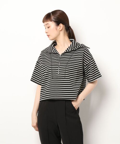 KOBE LETTUCE(コウベレタス)の「ワッフルボーダーセーラートップス(Tシャツ/カットソー・レディース・ブラック系その他2/ブラック系その他/ピンク系その他/ブラウン系その他・FREE)」の8枚目の写真