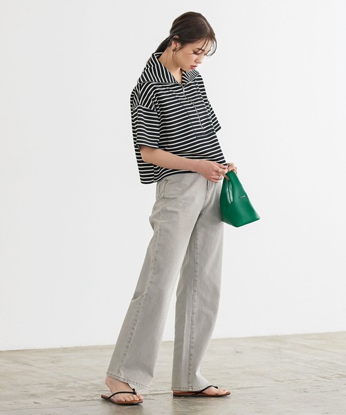 KOBE LETTUCE(コウベレタス)の「ワッフルボーダーセーラートップス(Tシャツ/カットソー・レディース・ブラック系その他2/ブラック系その他/ピンク系その他/ブラウン系その他・FREE)」の14枚目の写真