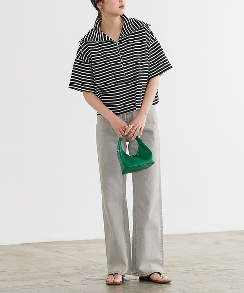 KOBE LETTUCE(コウベレタス)の「ワッフルボーダーセーラートップス(Tシャツ/カットソー・レディース・ブラック系その他2/ブラック系その他/ピンク系その他/ブラウン系その他・FREE)」の13枚目の写真