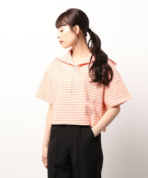 KOBE LETTUCE(コウベレタス)の「ワッフルボーダーセーラートップス(Tシャツ/カットソー・レディース・ブラック系その他2/ブラック系その他/ピンク系その他/ブラウン系その他・FREE)」の7枚目の写真