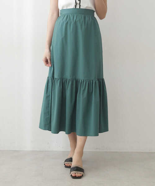 PROPORTION BODY DRESSING(プロポーションボディドレッシング)の「ティアードマキシ / 1212120903(スカート・レディース・ブラック/ホワイト/グリーン・SMALL/MEDIUM)」の7枚目の写真