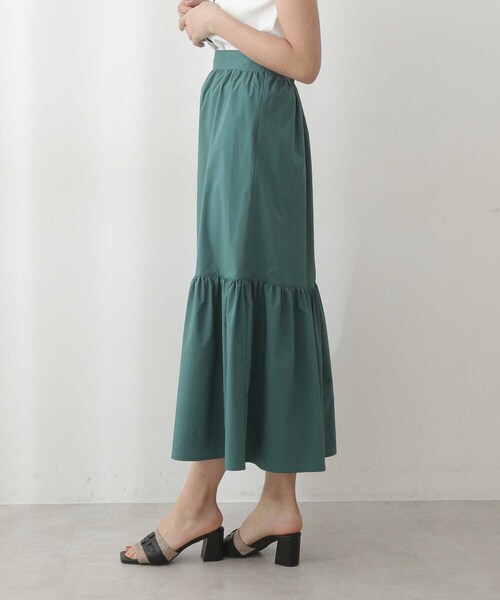 PROPORTION BODY DRESSING(プロポーションボディドレッシング)の「ティアードマキシ / 1212120903(スカート・レディース・ブラック/ホワイト/グリーン・SMALL/MEDIUM)」の6枚目の写真