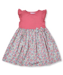 Tartine et Chocolat（タルティーヌエショコラ）の「TartineetChocolat/【お揃い】日本製リバティ花柄プリント(SwivlingPetals)ワンピース(90~140cm)（ワンピース・キッズ）」