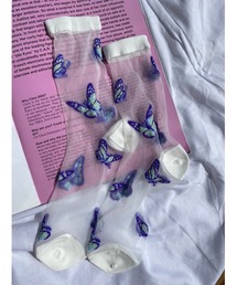 WC | バタフライシースルーソックス(ソックス/靴下)