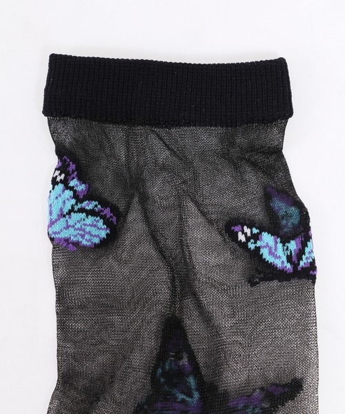 WC（ダブル シー）の「バタフライシースルーソックス（ソックス/靴下・レディース・ホワイト/ブラック・FREE）」の9枚目の写真