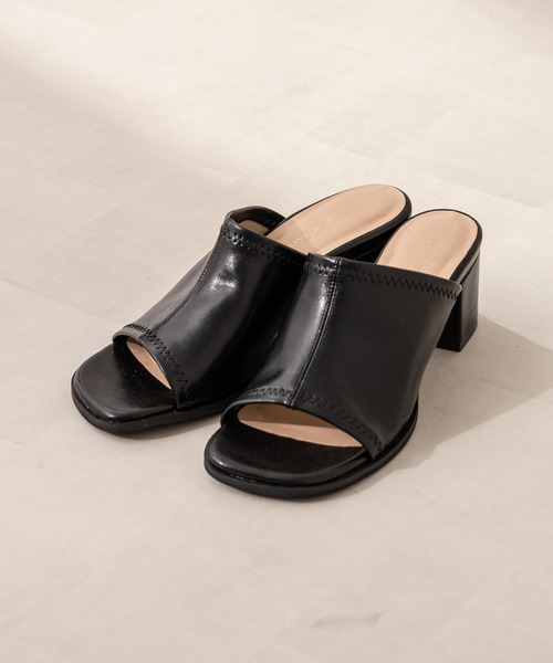 OLIVE des OLIVE(オリーブデオリーブ)の「シンプルミュール(サンダル・レディース・ブラック/オフホワイト/イエロー・SMALL/MEDIUM/LARGE)」の2枚目の写真