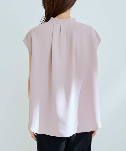 vis-`a-vis(ビサビ)の「【WEB限定】【SET】フレンチスリーブタックブラウス&フレアーパンツセット【sustainable】(シャツ/ブラウス・レディース・ピンク/ホワイト系その他/ベージュ系その他・S/M)」の22枚目の写真