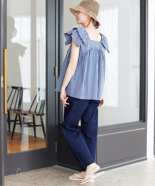 SLOBE IENA(スローブイエナ)の「《WEB限定/追加2》LE DENIMバギーパンツ(デニムパンツ・レディース・ブルー系その他/ナチュラル/ネイビー・40/38/36/34)」の20枚目の写真