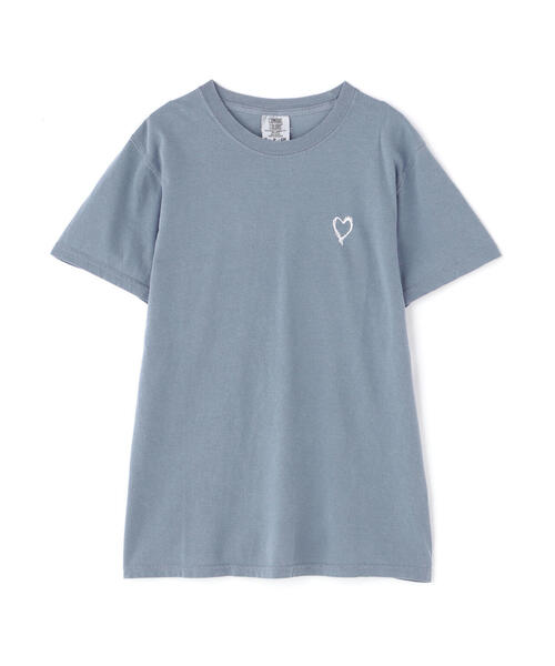 Kare/ME(カーミー)の「Kare/ME(カーミー) ハート刺繍Tシャツ(Tシャツ/カットソー・レディース・ブラック/ブルー/グリーン/ホワイト・SMALL/S/S)」の17枚目の写真