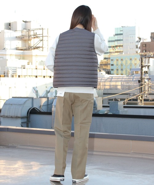 ORCIVAL(オーシバル)の「ORCIVAL/オーシバル インナーダウンクルーネックベスト INNER DOWN VEST OR-A0220 DPL(ダウンベスト・レディース・チャコールグレー/ブラック/ベージュ・2)」の12枚目の写真
