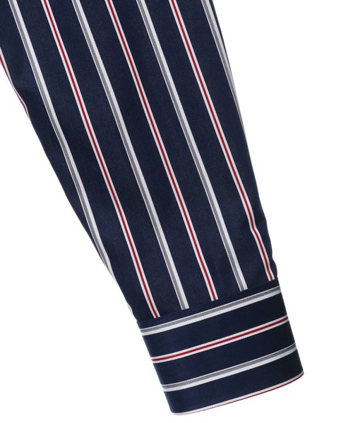 CROWDED CLOSET（クラウデッドクローゼット）の「サテン トリコストライプシャツ（シャツ/ブラウス・メンズ・ダークネイビー・01/02/03/04）」の10枚目の写真