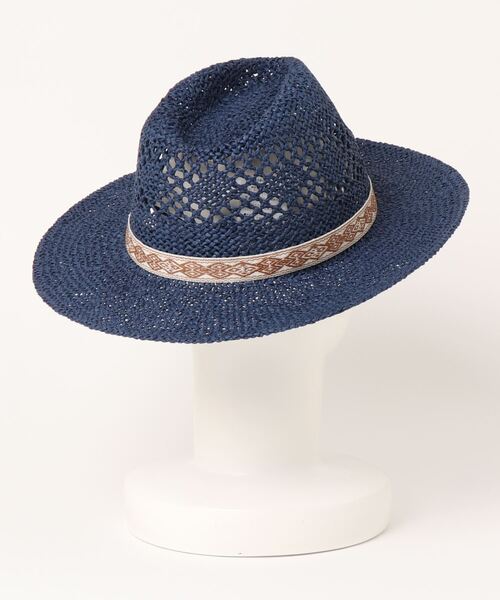 チャイハネ（チャイハネ）の「【チャイハネ】オースティンペーパーハット（ハット・レディース・ホワイト/ネイビー/ブラウン・FREE）」の6枚目の写真