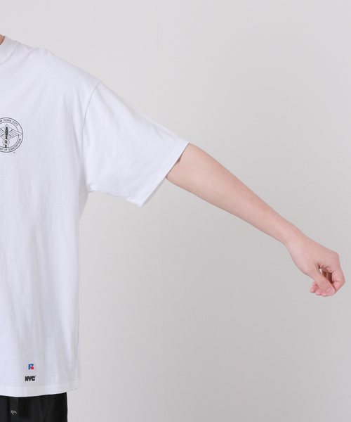 Russell Athletic（ラッセルアスレティック）の「【Russell Athletic/ラッセル アスレティック】NYC クルーネック Tシャツ（Tシャツ/カットソー・メンズ・ホワイト系その他/ホワイト/ベージュ/グレー・LARGE/X-LARGE/MEDIUM）」の15枚目の写真