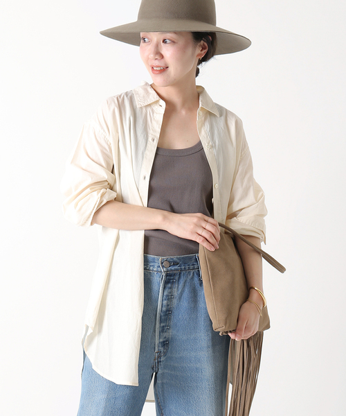 plage（プラージュ）の「light シャツ（シャツ/ブラウス・レディース・アイボリー/ブルー系その他・FREE）」の2枚目の写真