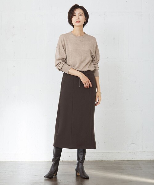 J.PRESS(ジェイプレス)の「【洗える】DRALON MERINO ニット(ニット/セーター・レディース・ライトグレー系/レッド系/ベージュ系/ピーコックグリーン系・T13)」の9枚目の写真