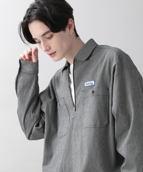 RAGEBLUE（レイジブルー）の「ハーフジップ/ワークシャツ（シャツ