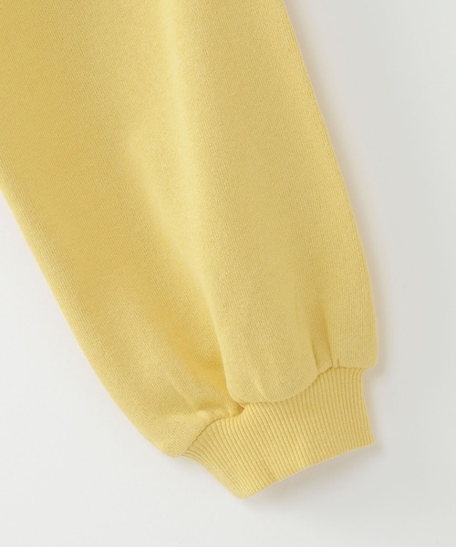ikka(イッカ)の「【キッズ】裾シフォンレイヤード裏毛プルオーバー(100~160cm)(スウェット・キッズ・ベージュ/ダークグレー/イエロー・100/110/120/130/160/140/150)」の9枚目の写真